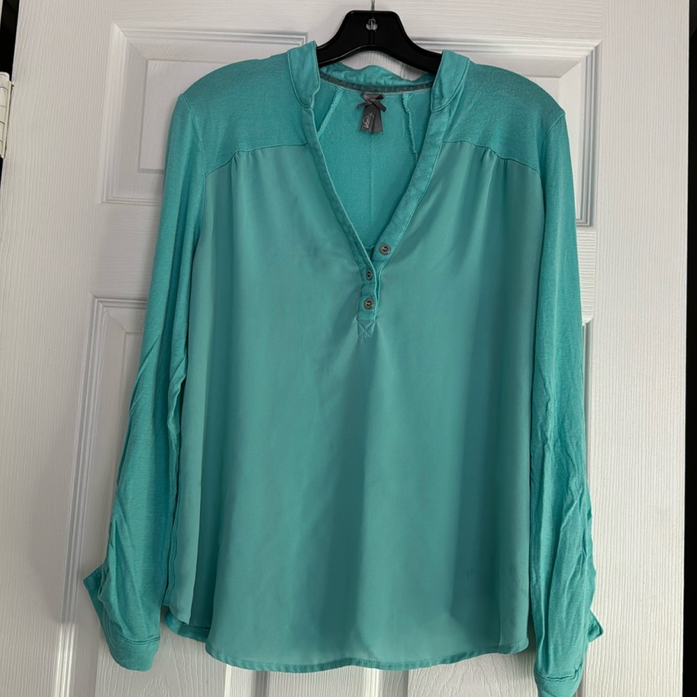Vanity Turquoise blouse sizes
